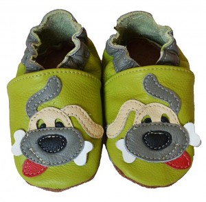 chaussons bébé enfant en cuir souple Doggy Eko Tuptusie