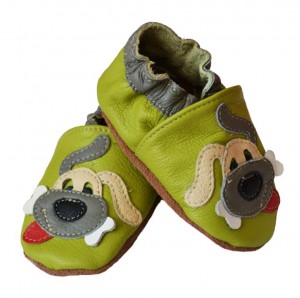 chaussons bébé enfant en cuir souple Doggy Eko Tuptusie