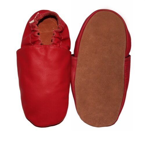 Uni Rouge - Chausson en Cuir Souple – Image 2
