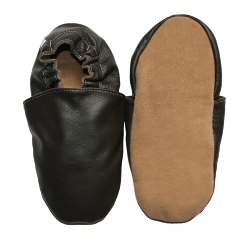 Uni Noir - Chausson en Cuir Souple – Image 2