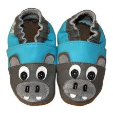 Chaussons bébé enfant en cuir souple potame