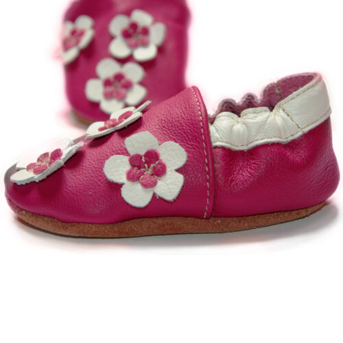 Flower - Chausson en Cuir Souple – Image 2