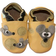 Chaussons bébé enfant en cuir souple quenotte