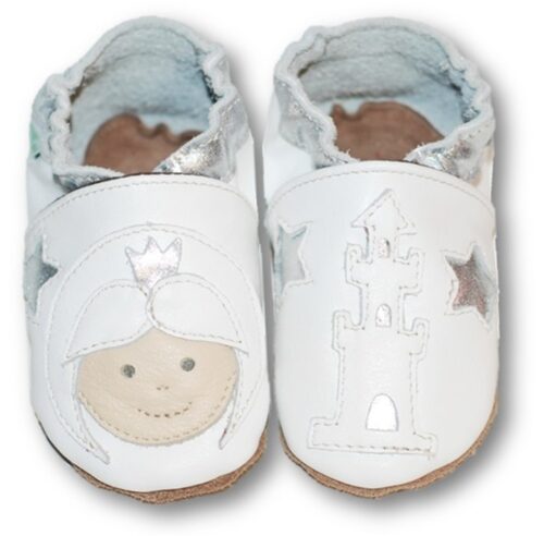 Chaussons en cuir souple bébé enfant princesse