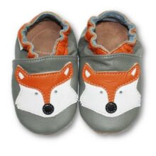 Chaussons En Cuir Souple Bebe Enfant renard