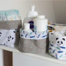 3 Paniers en tissu