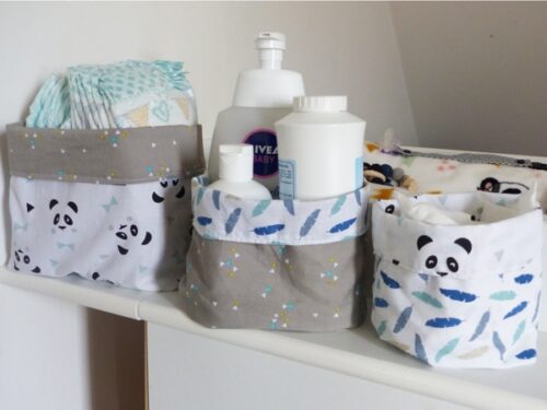 3 Paniers en tissu