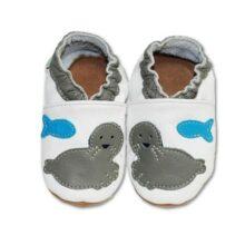 Phoque- chausson en cuir souple